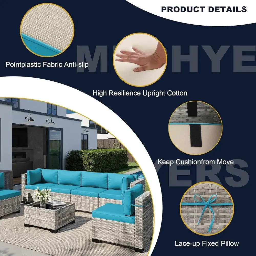 8-Piece Outdoor Patio Furnitur - Outdoor Furniture Fire Table ulasan dan harga