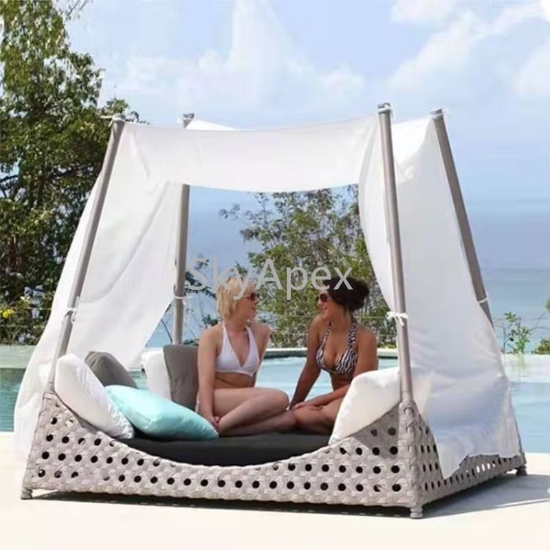 High Quality Modern Large  Rou - Outdoor Furniture For Pool ulasan dan harga