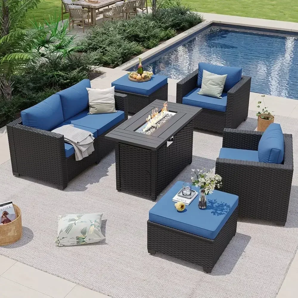 6-Seat Outdoor Patio Furniture - Outdoor Furniture Fire Table ulasan dan harga
