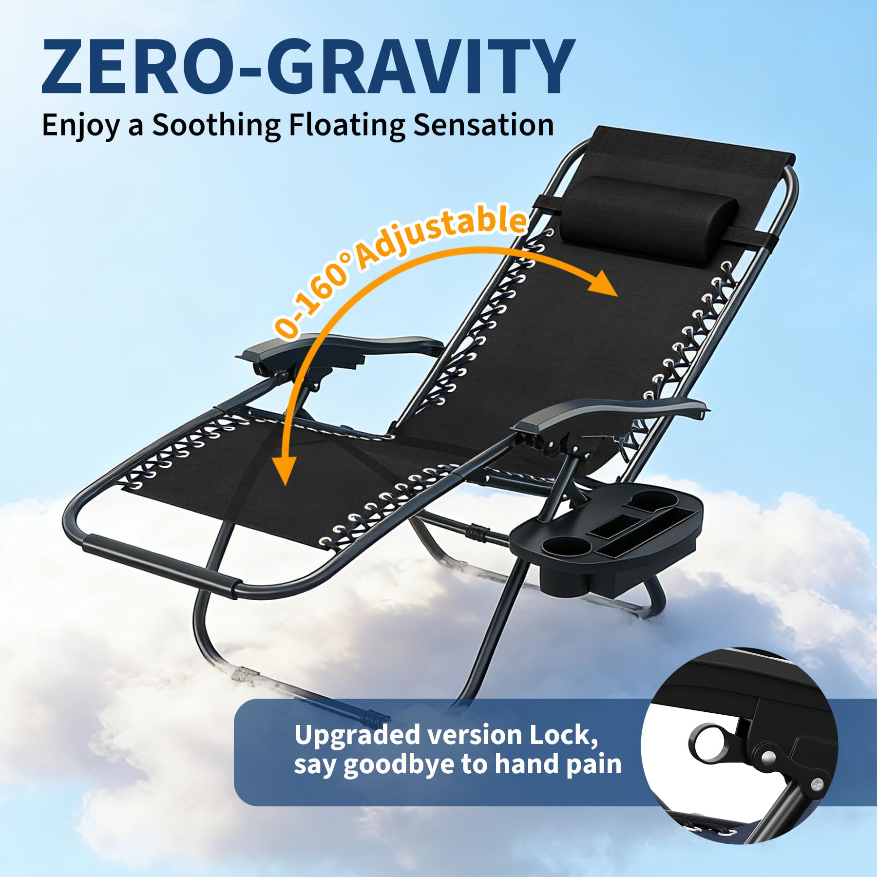 Zero Weighted Patio Lounge Rec - Outdoor Furniture Quick Dry ulasan dan harga