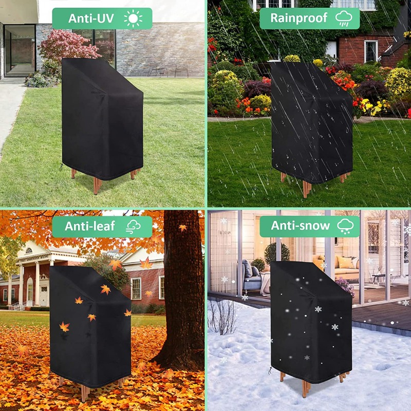 1/2/PCS Stacked Chair Dust Cov - Outdoor Furniture For Patio ulasan dan harga