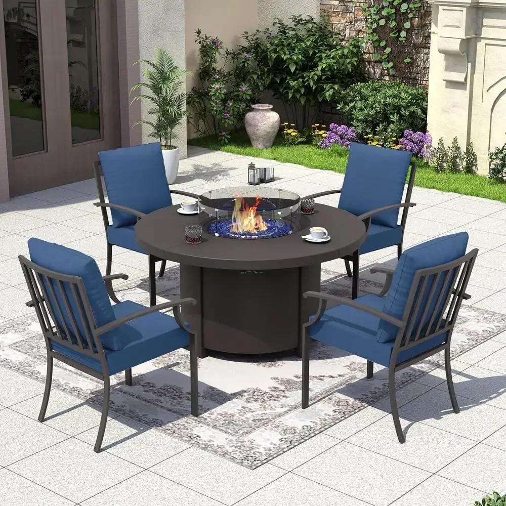 5-Piece Outdoor Patio Furnitur - Outdoor Furniture Fire Table ulasan dan harga