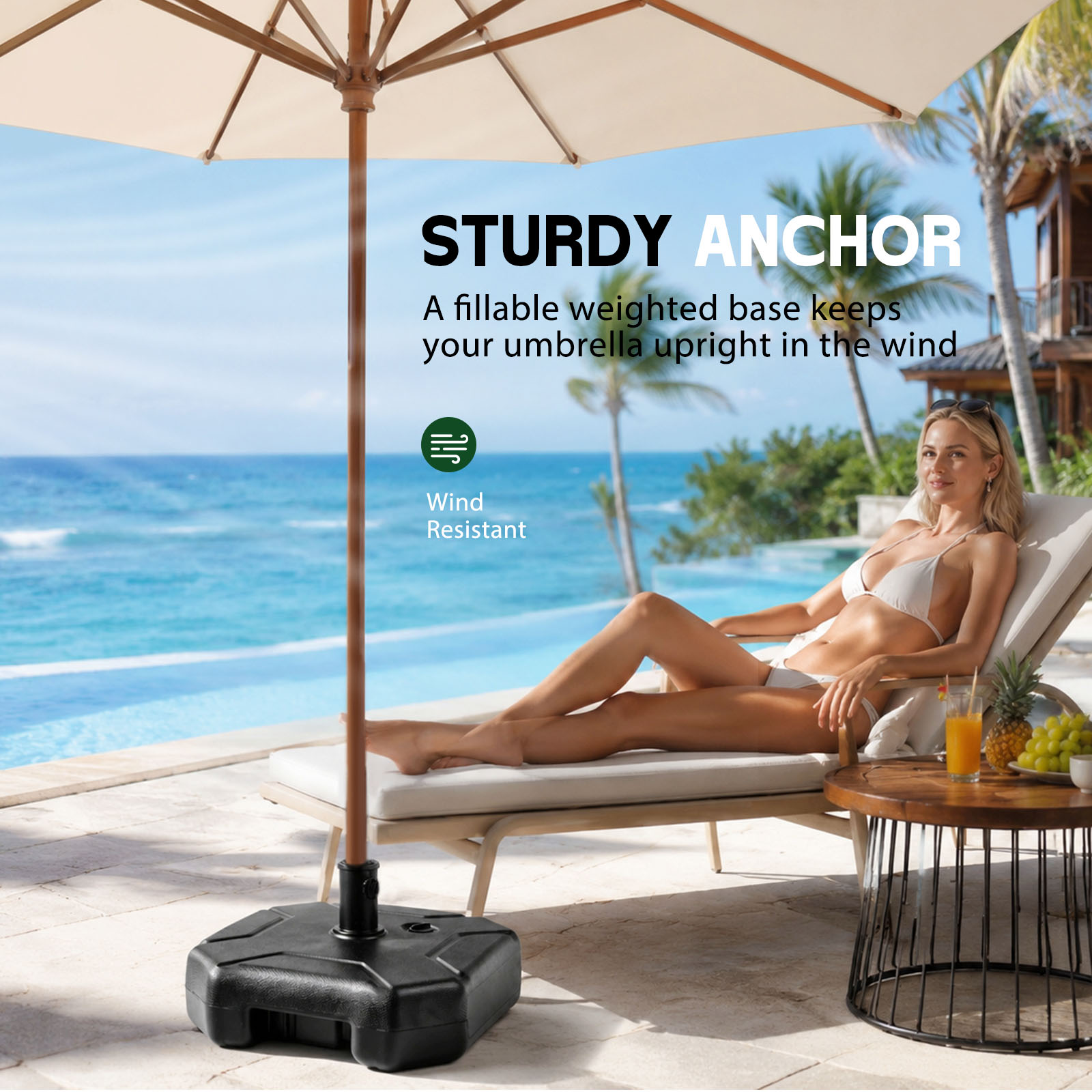 Fillable Patio Umbrella Base S - Outdoor Furniture With Umbrella ulasan dan harga