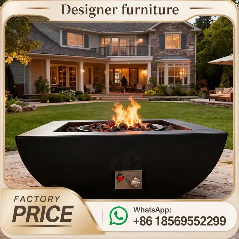 Custom Outdoor Gas Fire Pit Ta - Outdoor Furniture Fire Table ulasan dan harga