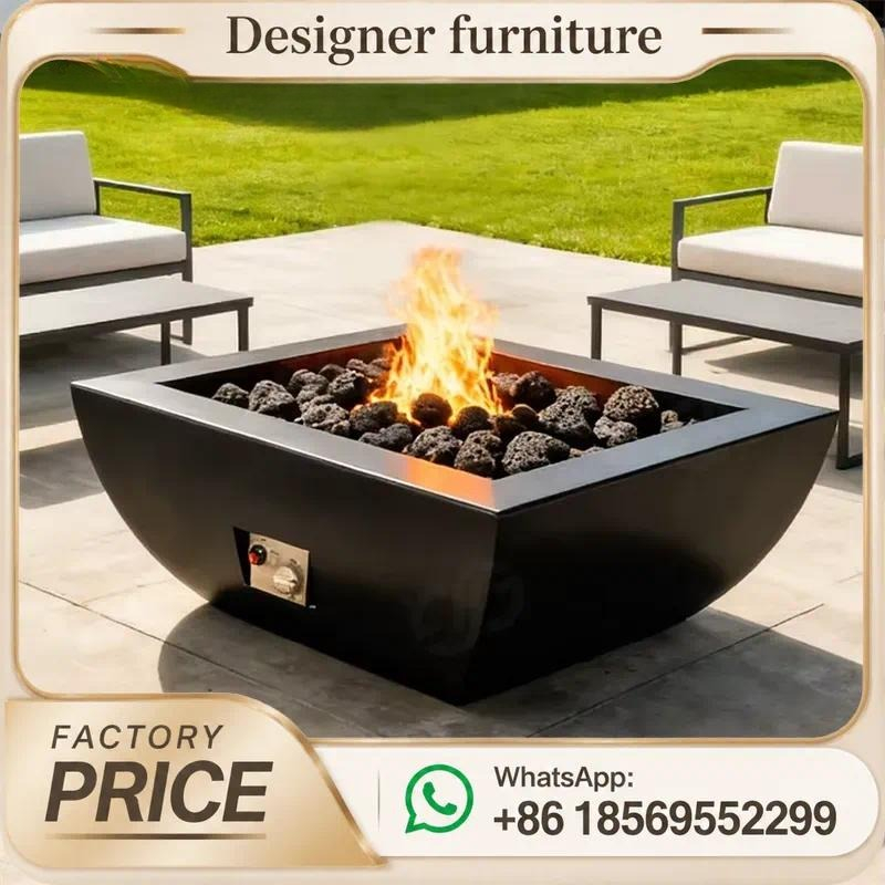 Custom Outdoor Gas Fire Pit Ta - Outdoor Furniture Fire Table ulasan dan harga