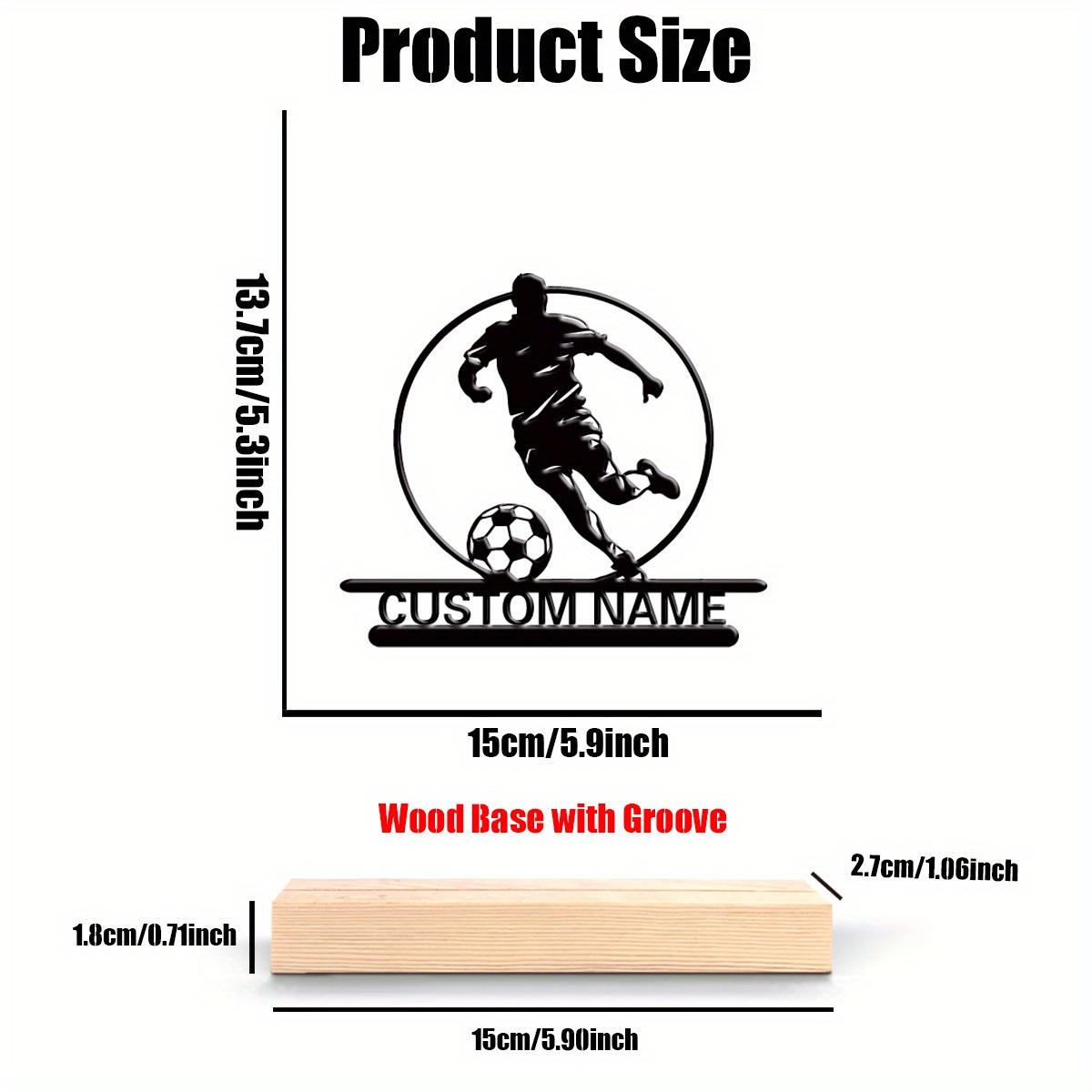 Custom Soccer Player Metal Sta - Outdoor Furniture Wooden ulasan dan harga