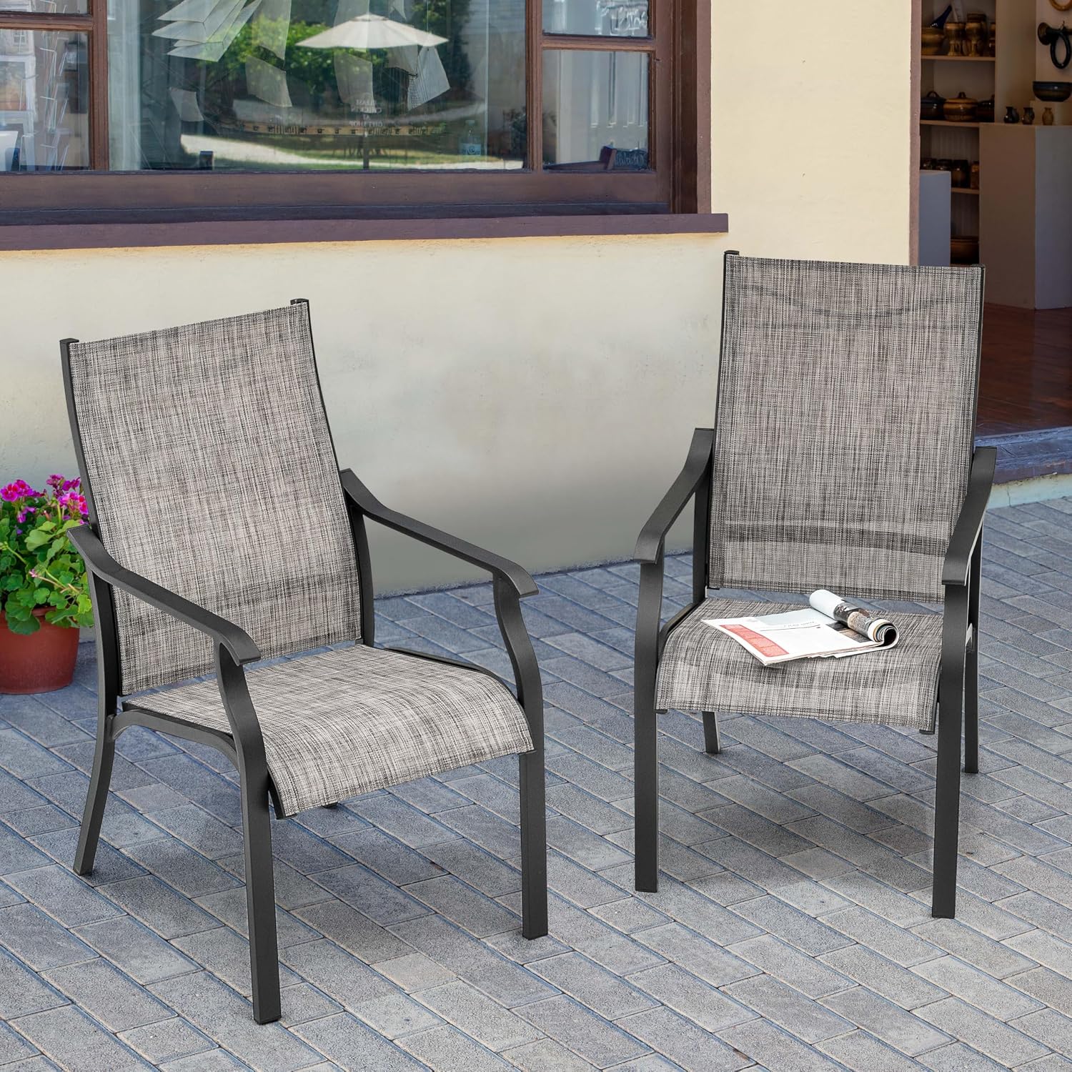 Outdoor Dining Chair 2pcs, Tex - Outdoor Furniture Quick Dry ulasan dan harga