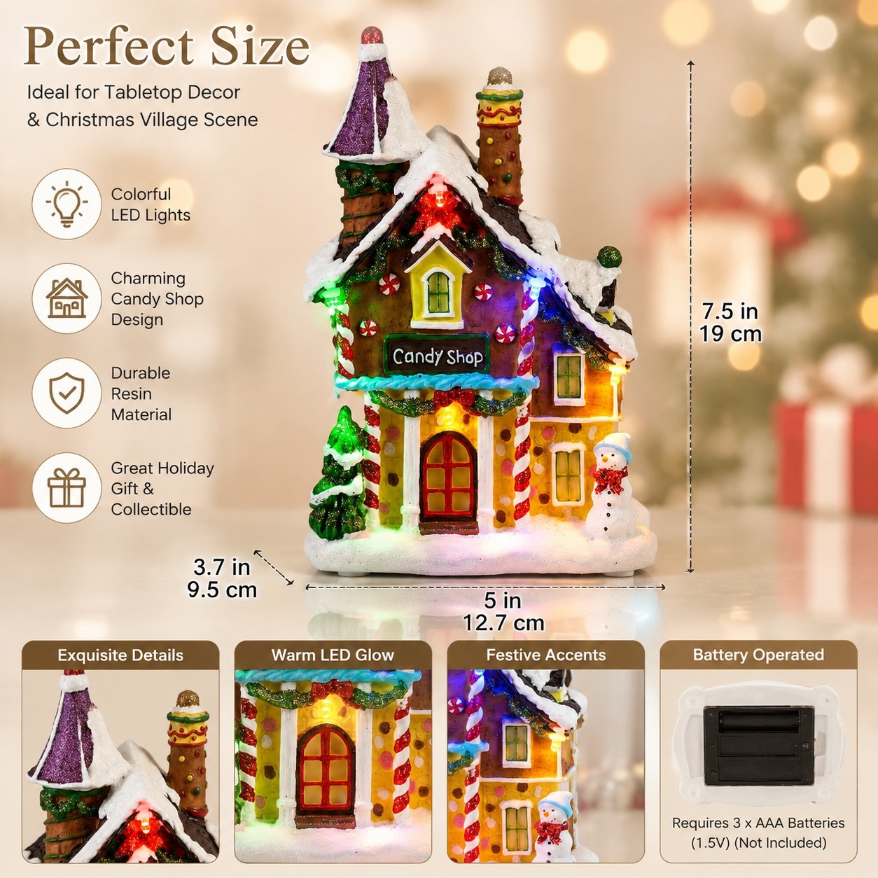 Christmas Candy Gingerbread Ho - Outdoor Furniture Fire Table ulasan dan harga