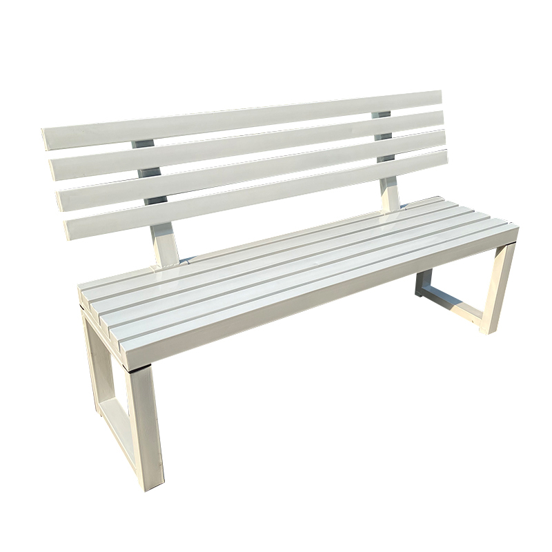 Internet celebrity White bench - Outdoor Furniture Iron ulasan dan harga