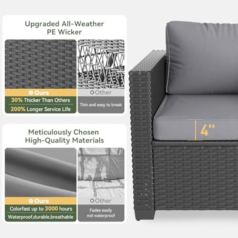 Outdoor sectional set with int - Outdoor Furniture Fire Table ulasan dan harga