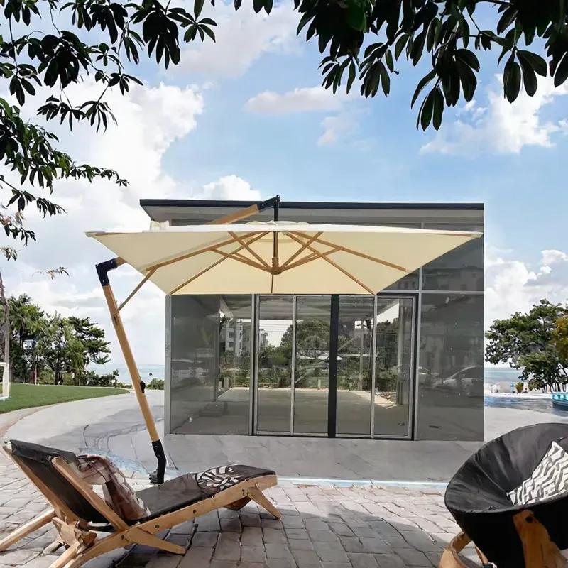 Aluminum Alloy Cantilever Umbr - Outdoor Furniture With Umbrella ulasan dan harga