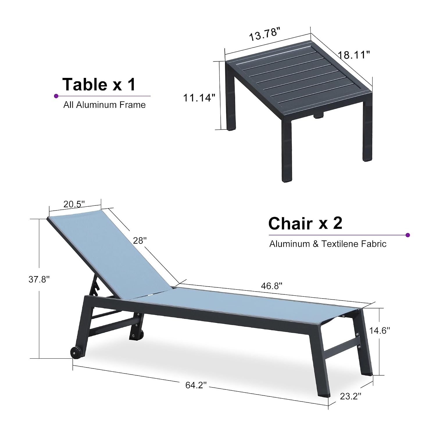 Quick-Dry Textilene Lounge Cha - Outdoor Furniture Quick Dry ulasan dan harga