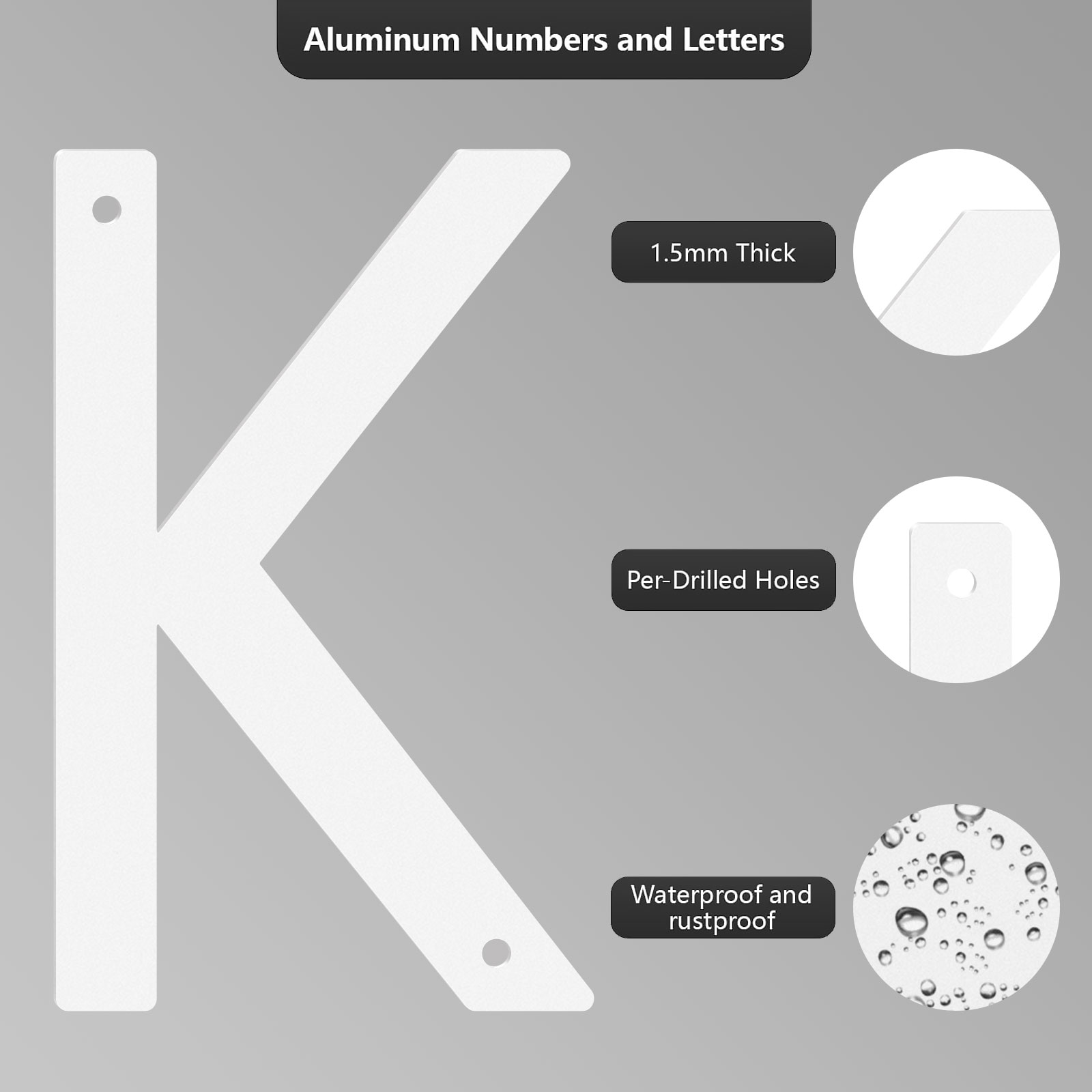 Flat Aluminum House Numbers Sc - Outdoor Furniture Warehouse ulasan dan harga