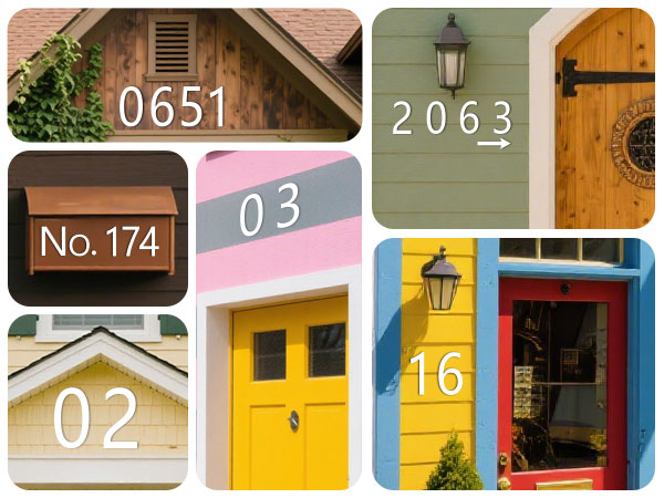 Flat Aluminum House Numbers Sc - Outdoor Furniture Warehouse ulasan dan harga