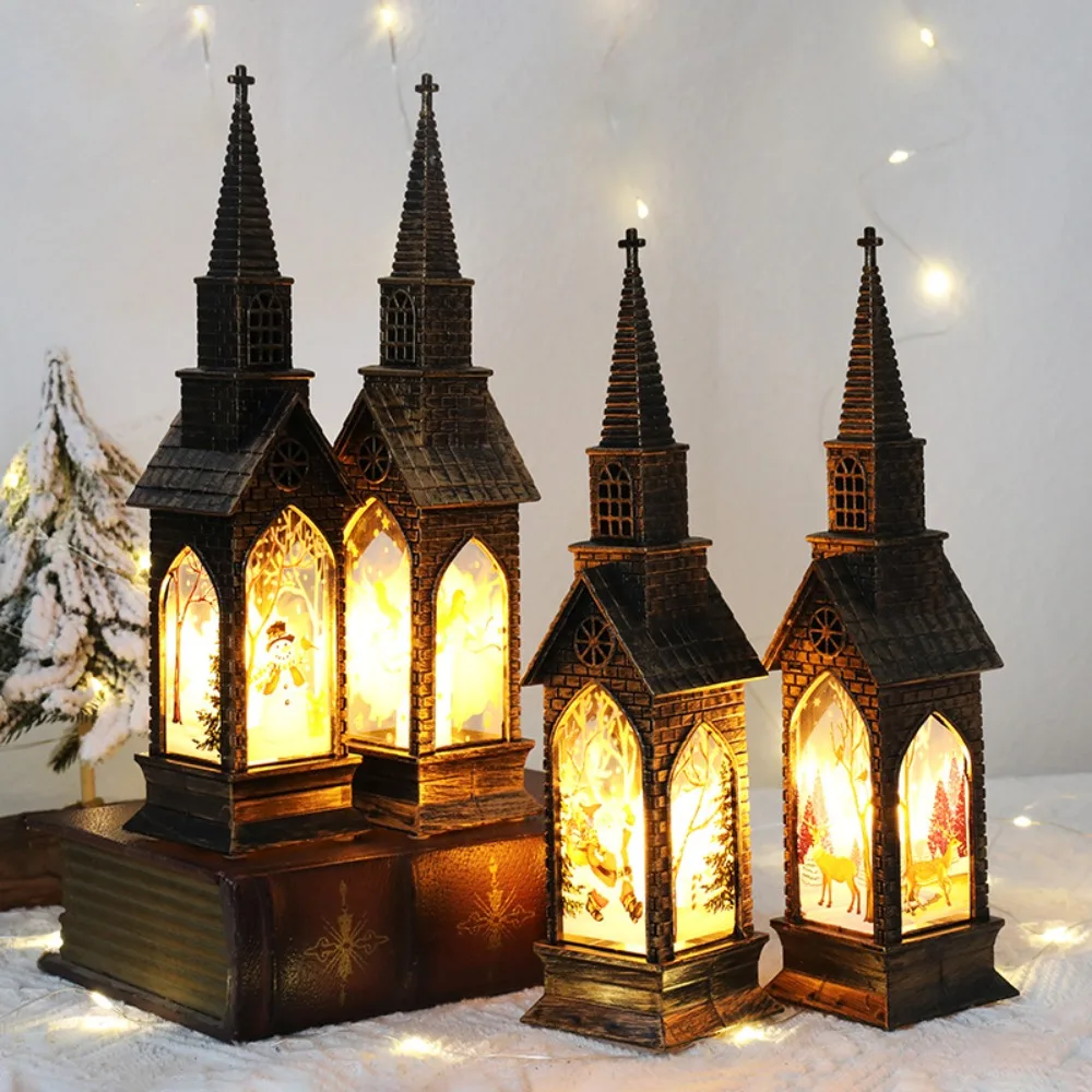 Christmas LED Church Tower Lan - Outdoor Furniture Fire Table ulasan dan harga